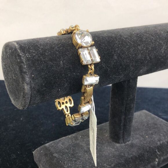 J.Crew NWT Large Crystal Bracelet - Picture 4 of 8